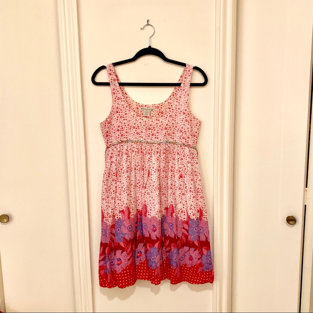 Bright Floral Polka Dot Dress